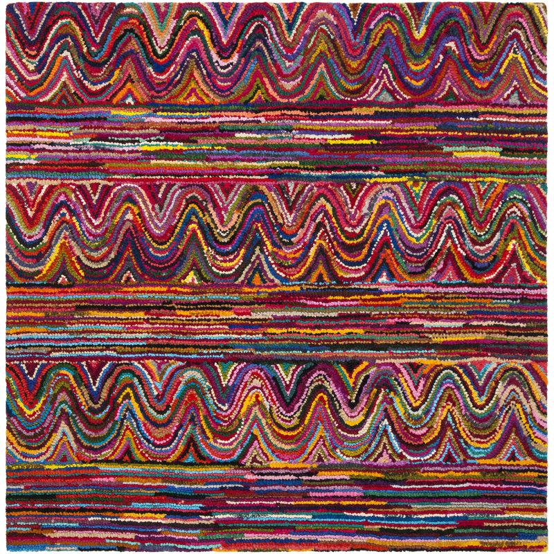 Anaheim Hand Tufted Cotton Rug, Square 6'