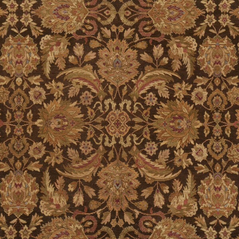 Tapis oriental brun en laine Stiles, Rectangle 12 pi x 15 pi