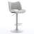 Swivel Faux Leather Upholstered Barstools Adjutable Height Counter Stool with Metal Frame-1724215433