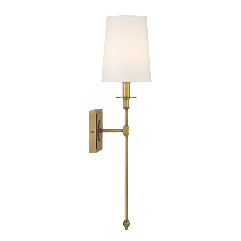 Ebern Designs Ramachandra - 1 Light Wall Sconce In Timeless, Brass