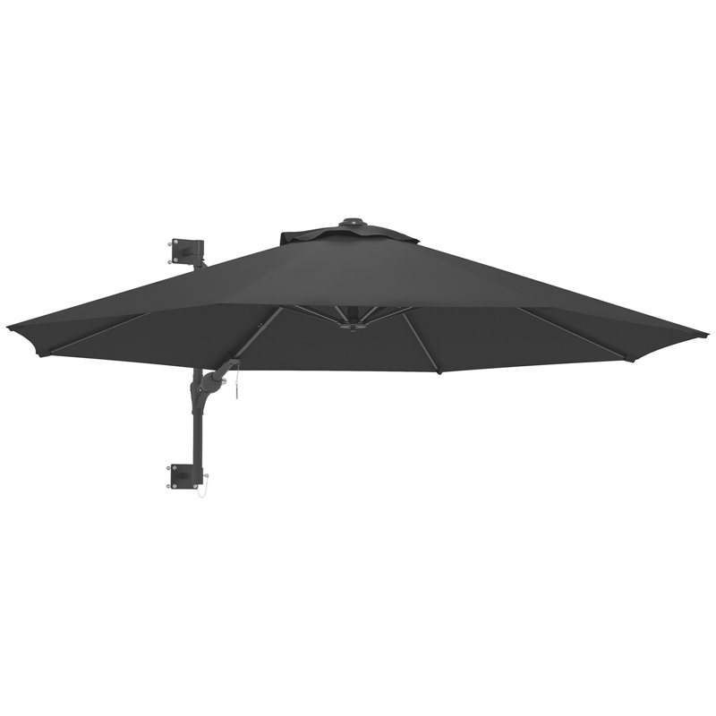 Brigston 292cm Tilt Wall Mount Parasol, Grey