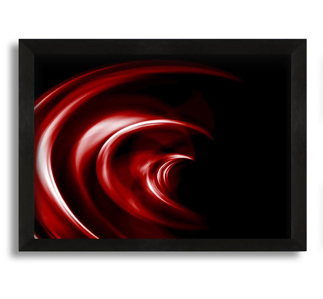 Gerahmtes Wandbild Helter-Skelter Deep Red