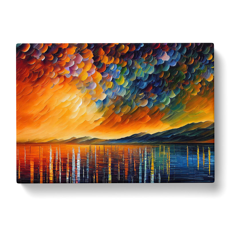 Glowing Lake Vol.2 - Wrapped Canvas, 50cm H x 76cm W x 3cm D
