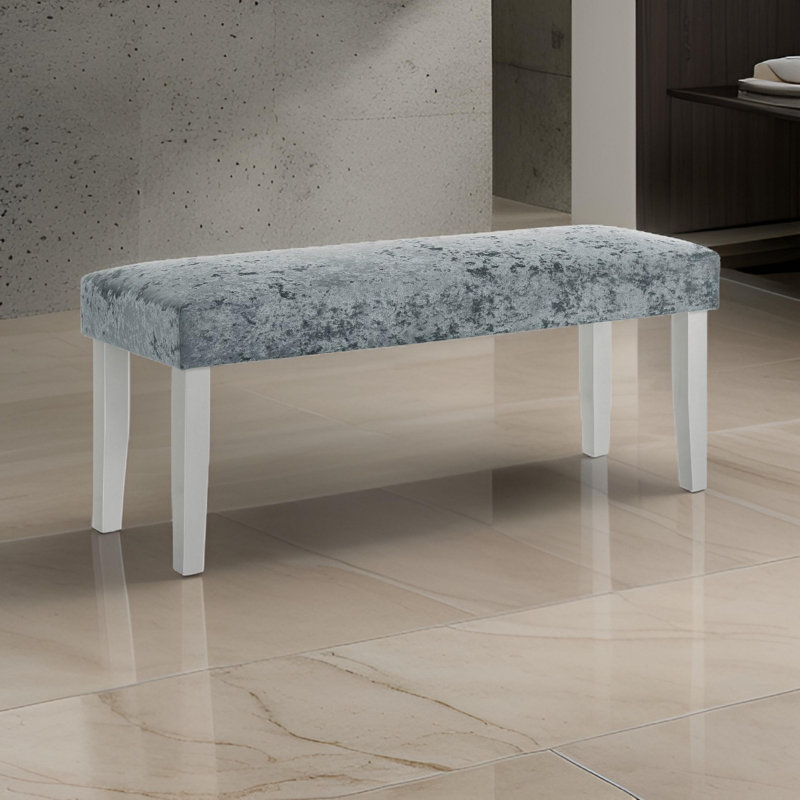 Banc rembourré en velours Miori