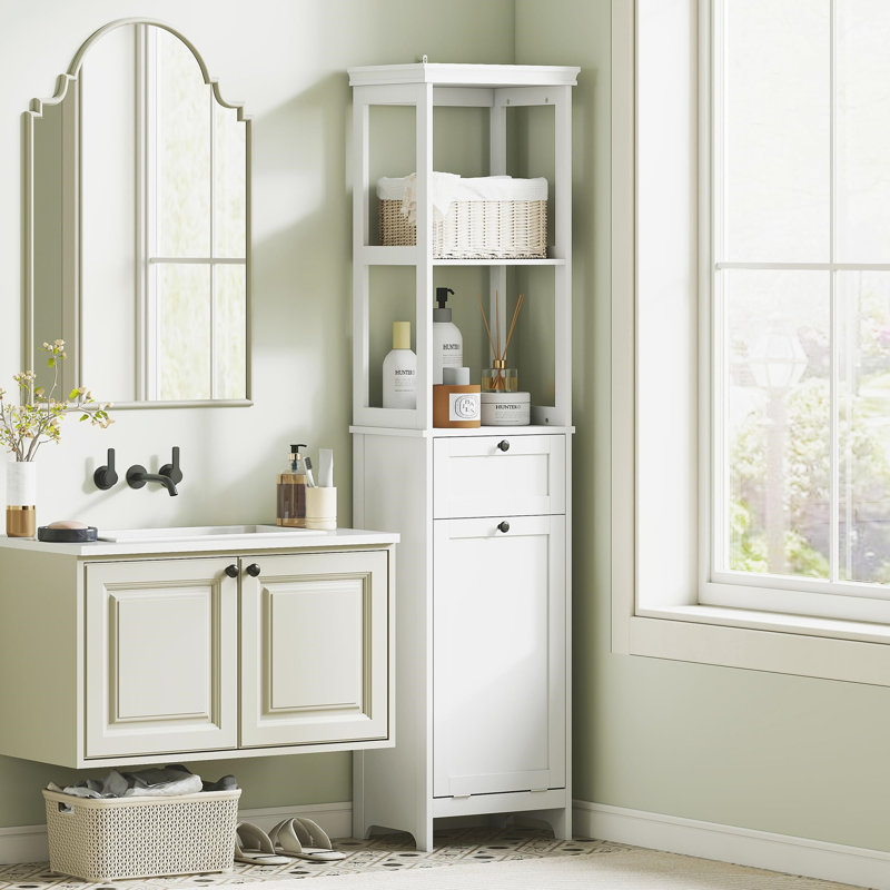 Wood Cabinet Laundry Hamper