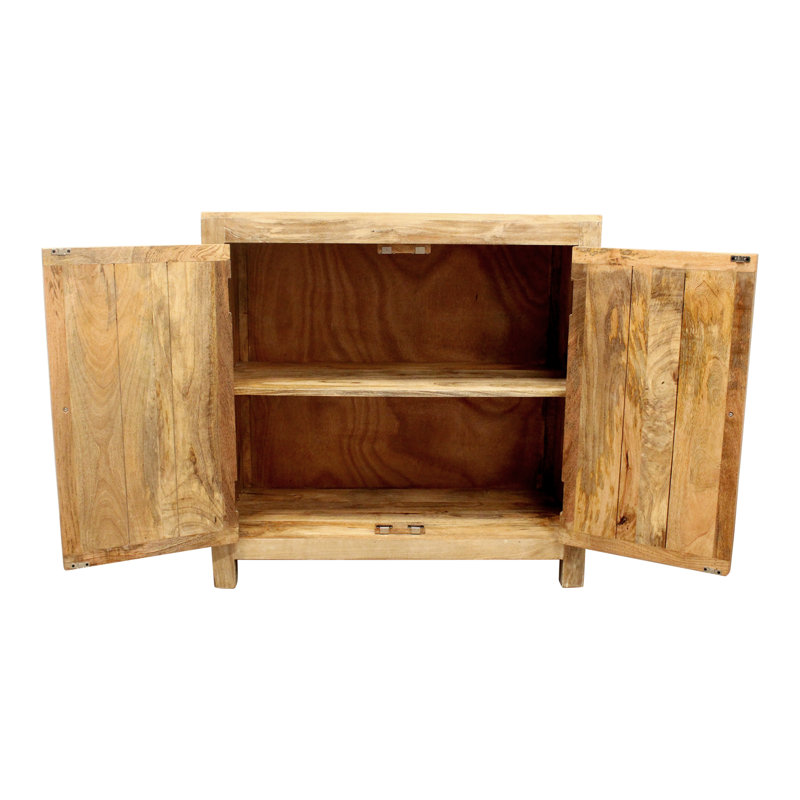 Bronstein 36" 2-door Solid Wood Sideboard In Natural Finish
