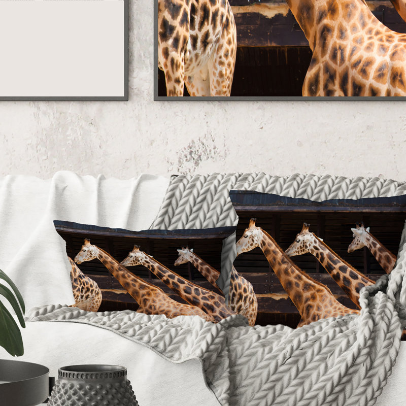 Animal Print Throw Pillow, 18" x 18"
