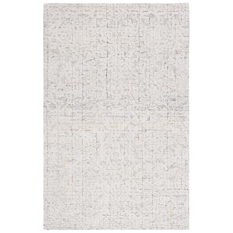 Tapis ivoire touffeté à la main Meira, Rectangulaire 3 pi x 5 pi