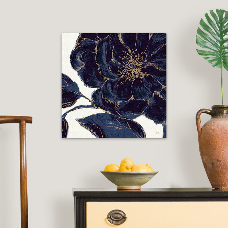 «Indigo Garden II», reproduction d'impression, H 16 po x l 16 po x P 1,5 po, Toile