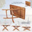 Grande table à lattes ajustable en teck