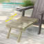 Ensemble de 4 chaises Adirondack pliantes avec repose-pieds rétractable et porte-gobelets Adirondack réglable avec repose-pieds-531022150
