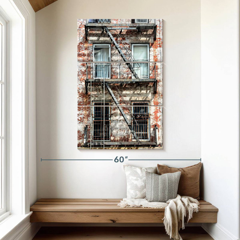Lilie Fire Escape Stairs, 50" H x 32" W