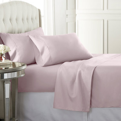  Ensemble de draps en satin de coton de qualité égyptienne