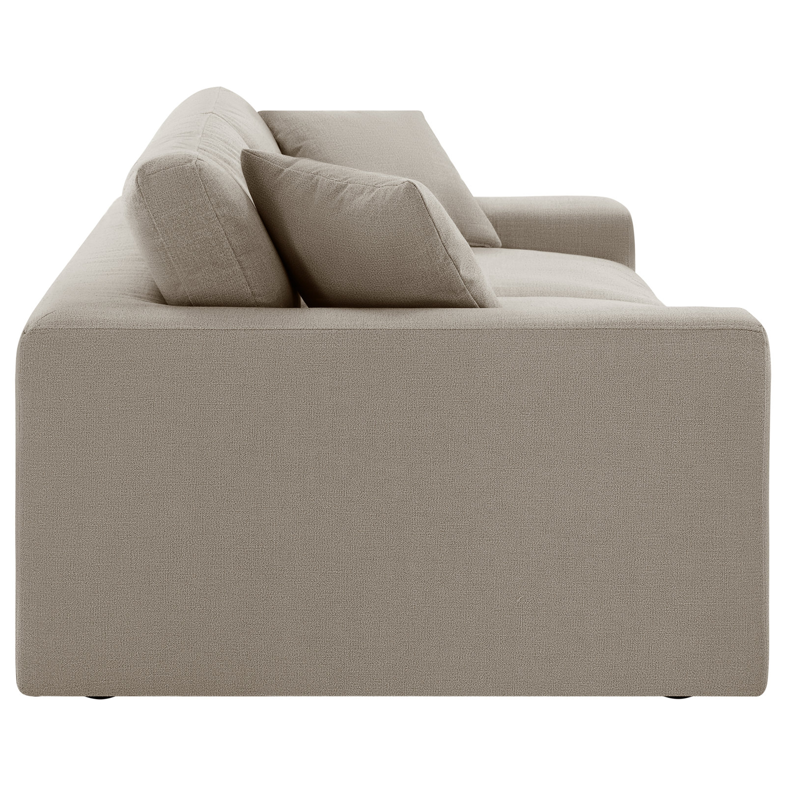 Asher 82'' Upholstered Sofa, Effie Flax Performance Linen