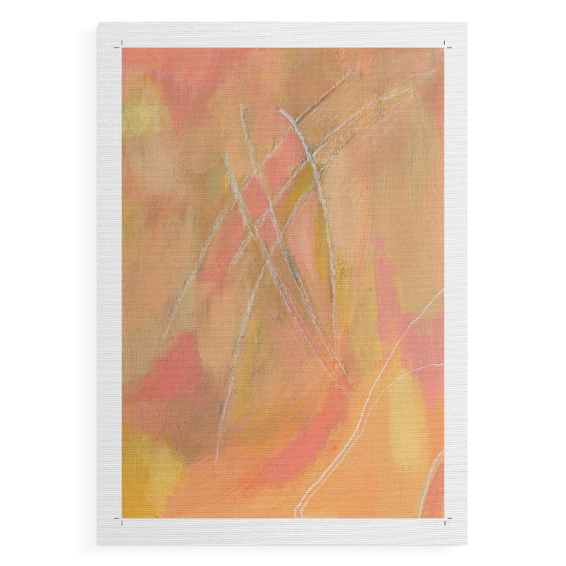 Peach Bliss IV - Impression sur toile seulement - NON-CADRE