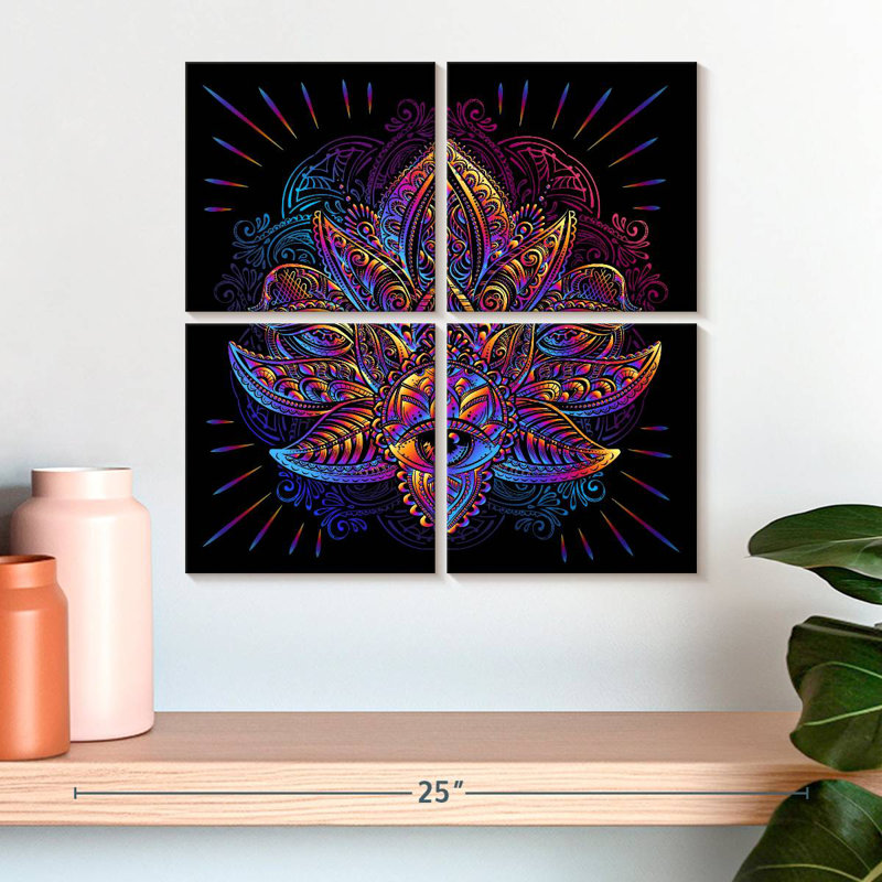 Œil de Lotus sacré, H 18 po x l 18 po
