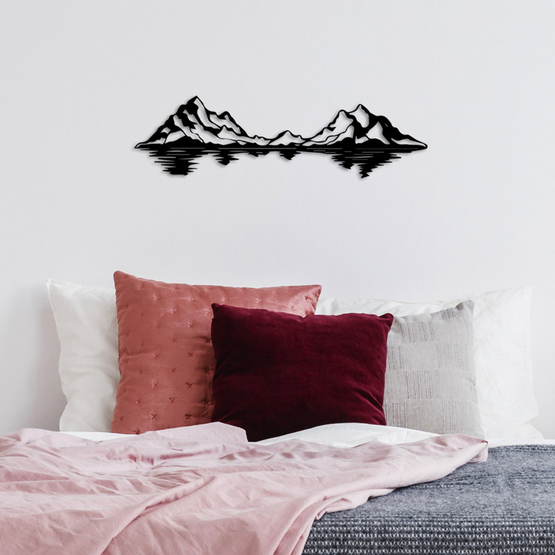 Stylish Decorative Metal Wall Accessory, 26.8 x 7.5 inches | 100% Metal Construction, Thickness: 0.06 inches | Sleek Black Finish, Lightweight at 0.8 lbs | Perfect for Home Decor & Modern Aesthetics