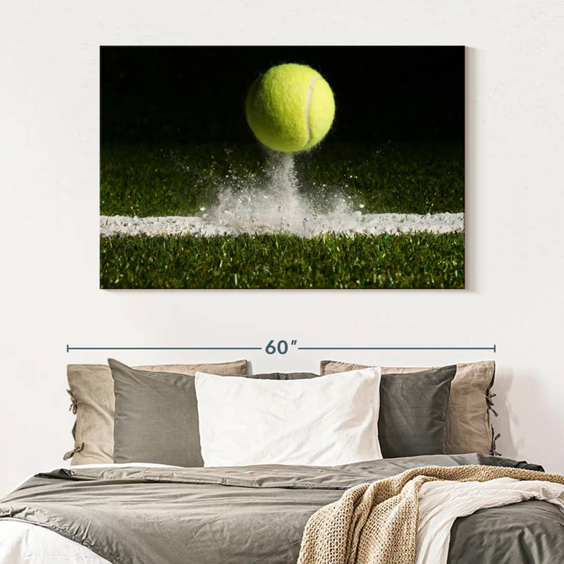 Match Match Tennis sur toile, H 34 po x l 51 po x P 1,25 po