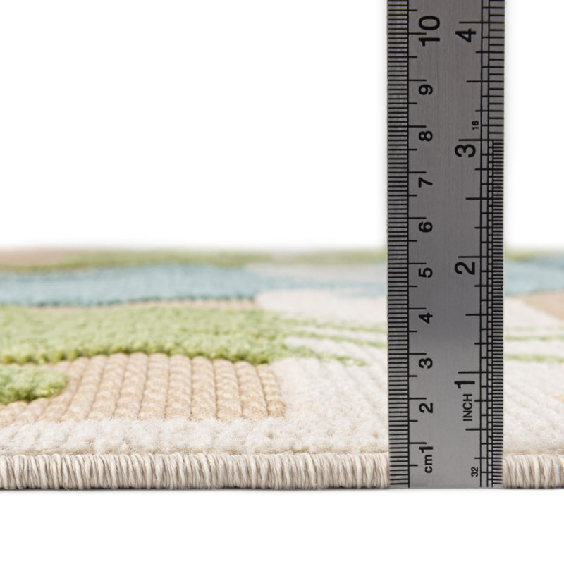  Tapis d'extérieur Barcadera 1, Rond 3 pi 3 po