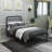 Twin Metal Platform Bed Frame with Headboard No Box Spring Needed-502086905-500224954
