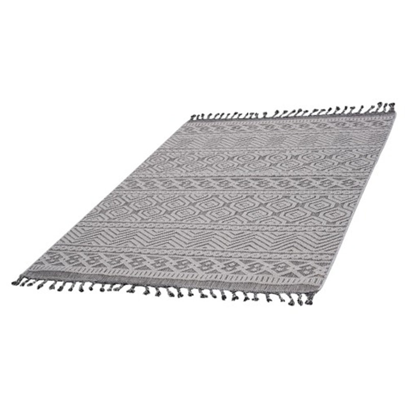 Tapis traditionnel d'intérieur / extérieur, Rectangle 4 pi x 6 pi 2 po