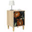 36cm W Engineered Wood Bedside Table