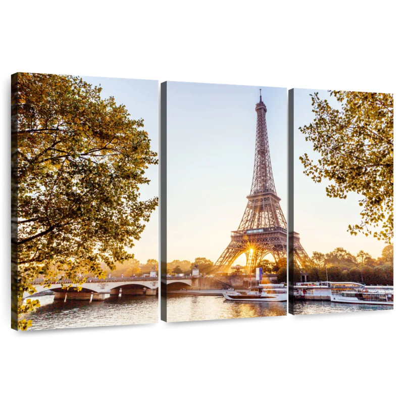 Rorry Paris Eiffel Tower Sunrise, 24" H x 38" W