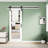 White Primed Glass Mirrored And Solid Wood With Installation Hardware Kit Barn Door(No Assembly Required)-112403643