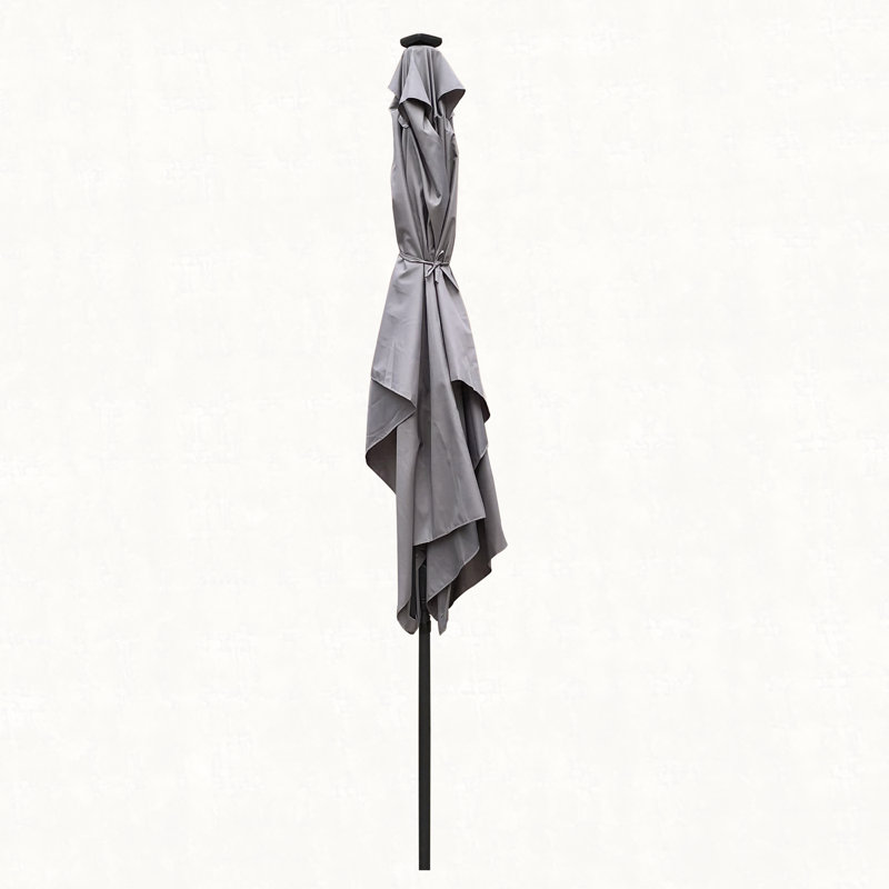 Parasols de marché extérieurs 10 x 6,5 t, Gris ardoise clair