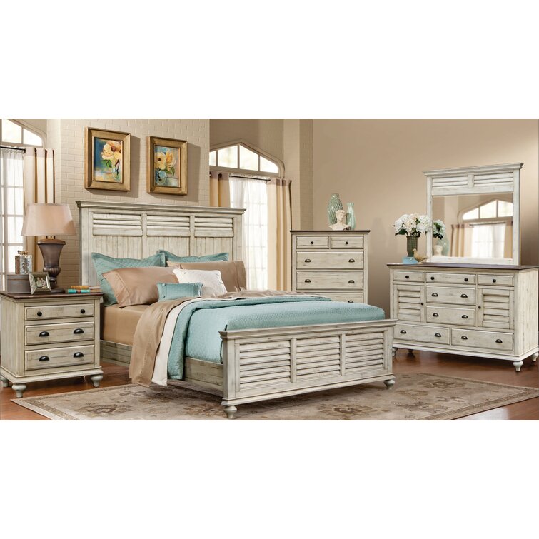 Laurel Foundry Modern Farmhouse Withyditch Wood Bedroom Set With