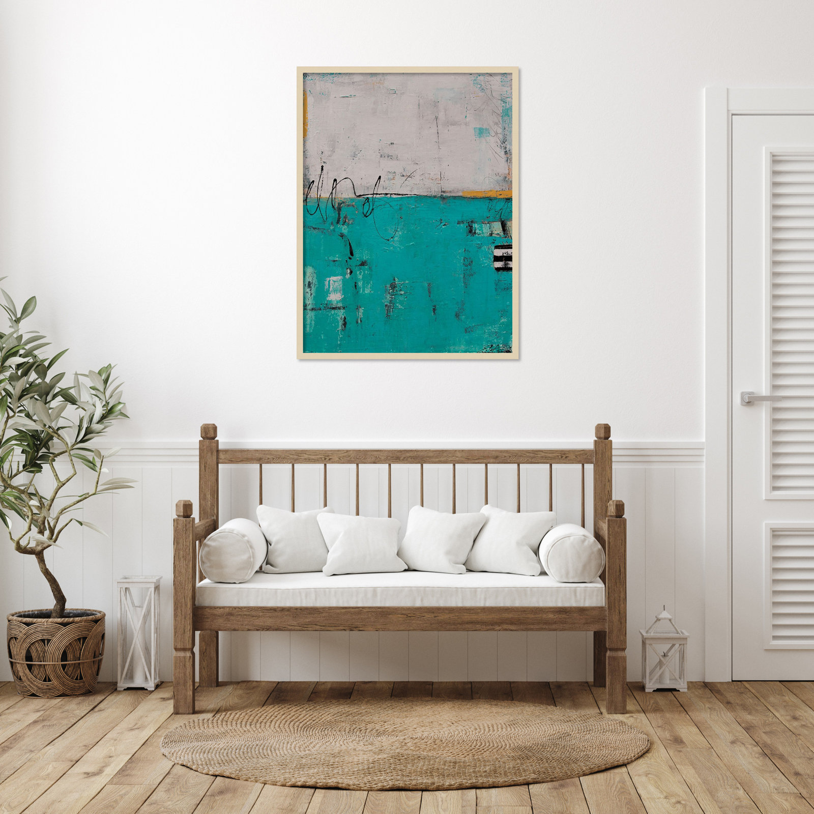 Urban Harmony Print by Erin Ashley, 41" H x 31" W, Brown