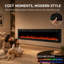 Wrought Studio 90 " W Black Electric Stove