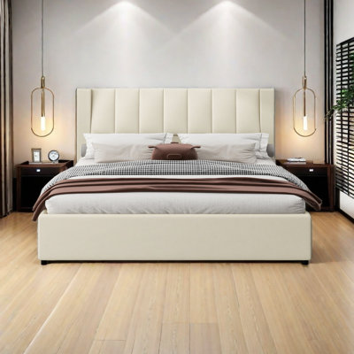 Vegan Leather Platform Bed