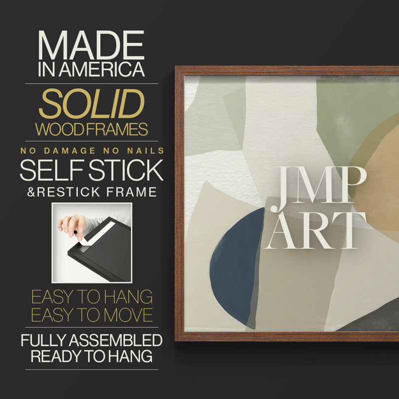 Collage Rhythm II -Framed Print - Restickable
