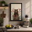 Bear Among Wildflowers Boho - Wrapped Canvas-1852490799-1852490804
