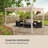 Blumfeldt Beige Polyester Replacement Canopy for Pergola