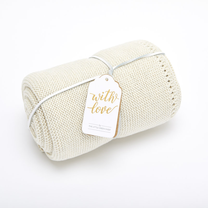 55% Organic Cotton, 45% Polyester Baby Blanket, Linen