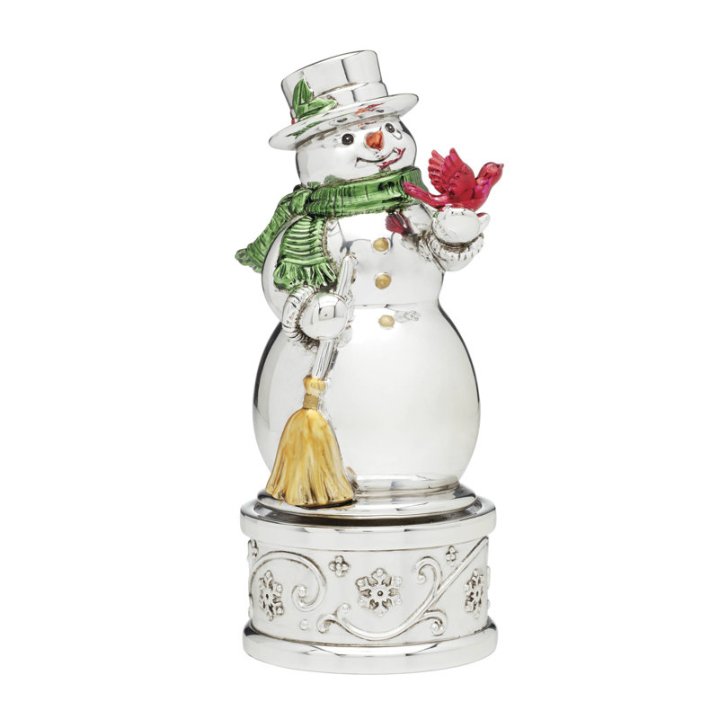 Bonhomme de neige musical rétro de Noël