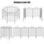 143cm H x 93cm W Metal Fence Panels