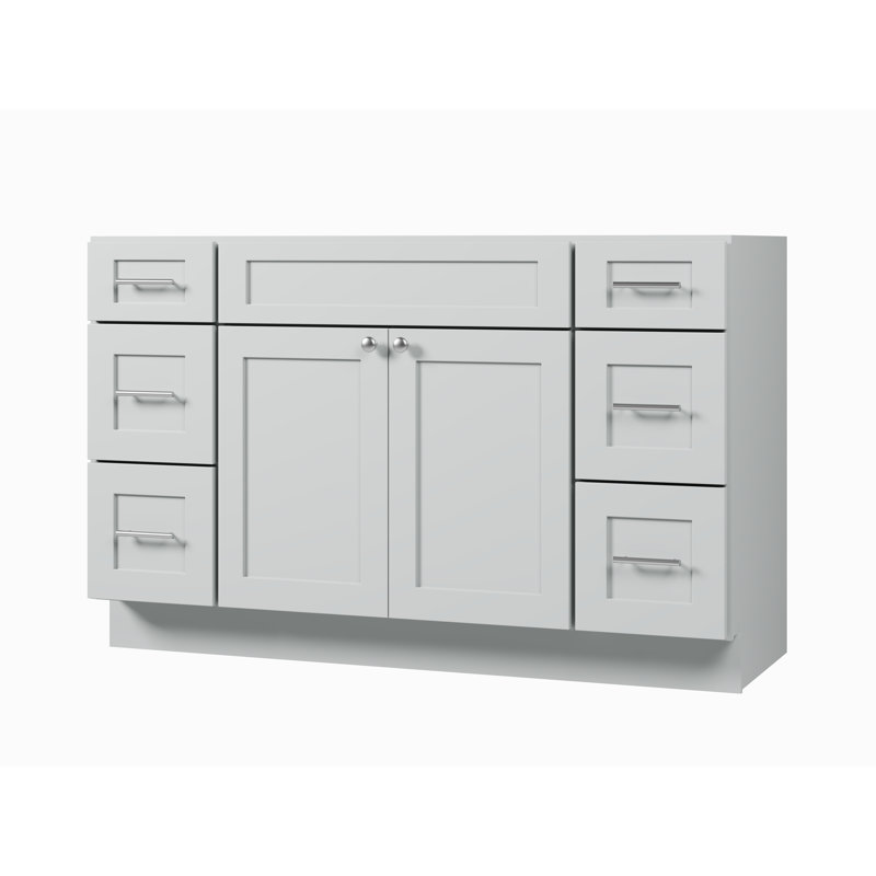 Base de meuble-lavabo simple 54 po Disar, Gris