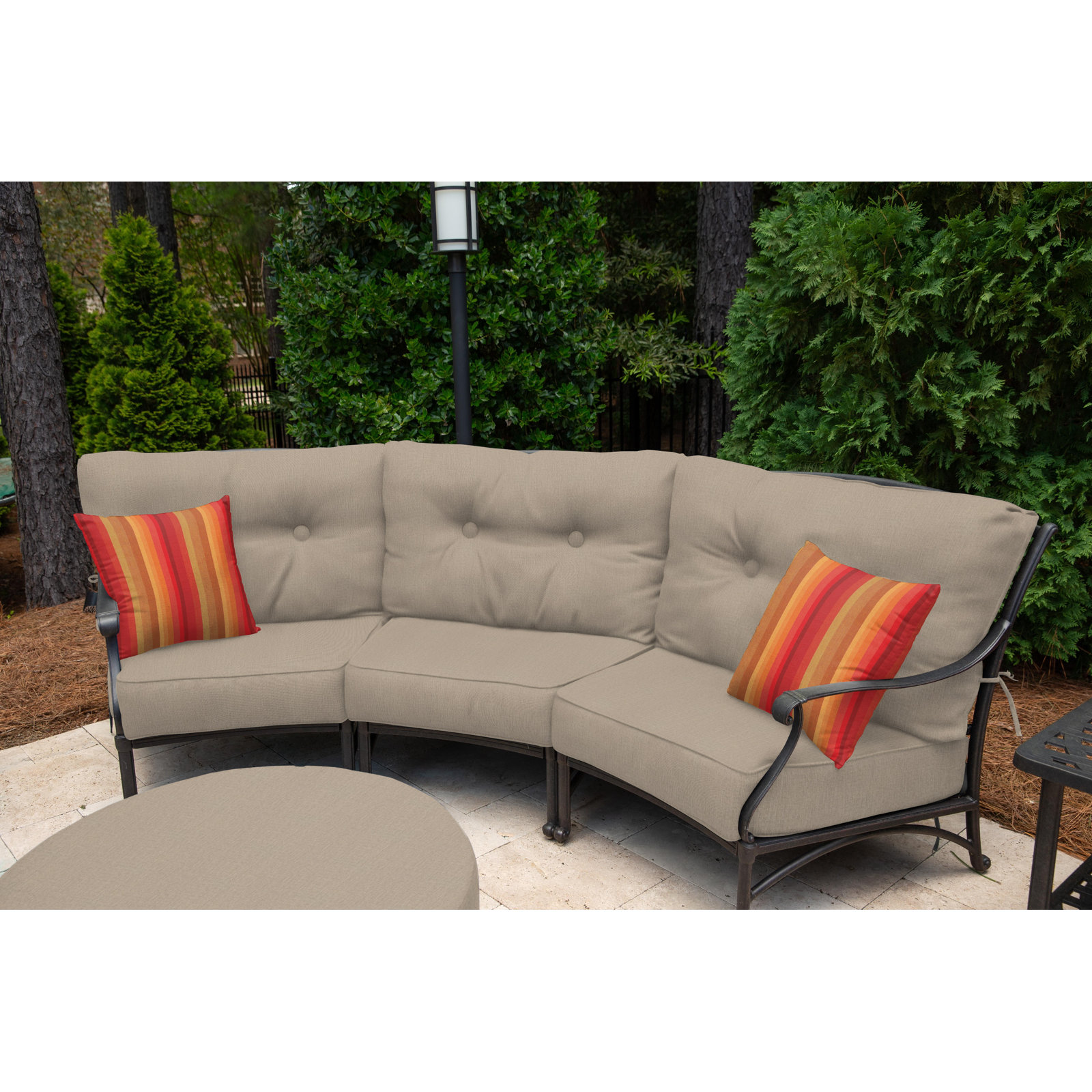  Outdoor Square Pillow Cover & Insert, 18"H x 18"W, Astoria Sunset Sunbrella®