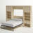 Wexford Murphy Bed with Side Cabinet Storage-66880880-85950203