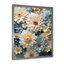 Décoration murale fleurs bleues Zinnias II - Zinnias-97203502-97203495