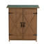 Remise de rangement spacieuse verrouillable en bois de sapin avec toit imperméable pour outils de jardin