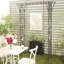 Tonnelle de jardin intérieur en métal noir avec côtés en treillis, 48 po x 16 po x 87 po-62620624