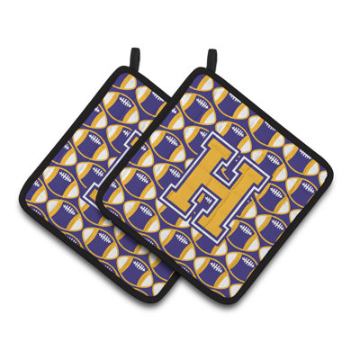 Caroline's Treasures Football Polyester Potholder