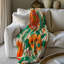 Couverture rétro Tangerine Blooms-97548671