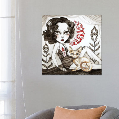 Hairless Cat 1 Piece Wrapped Canvas Painting
