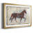 Iron Equine II - Dark Horse Study Wall Art, Matted and Framed Under Acrylic Glass, Large Living Room Wall Art-491333369-491333370