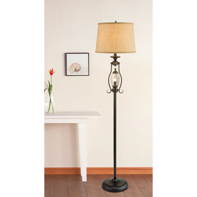 Novotny 61'' Black Candelabra Floor Lamp